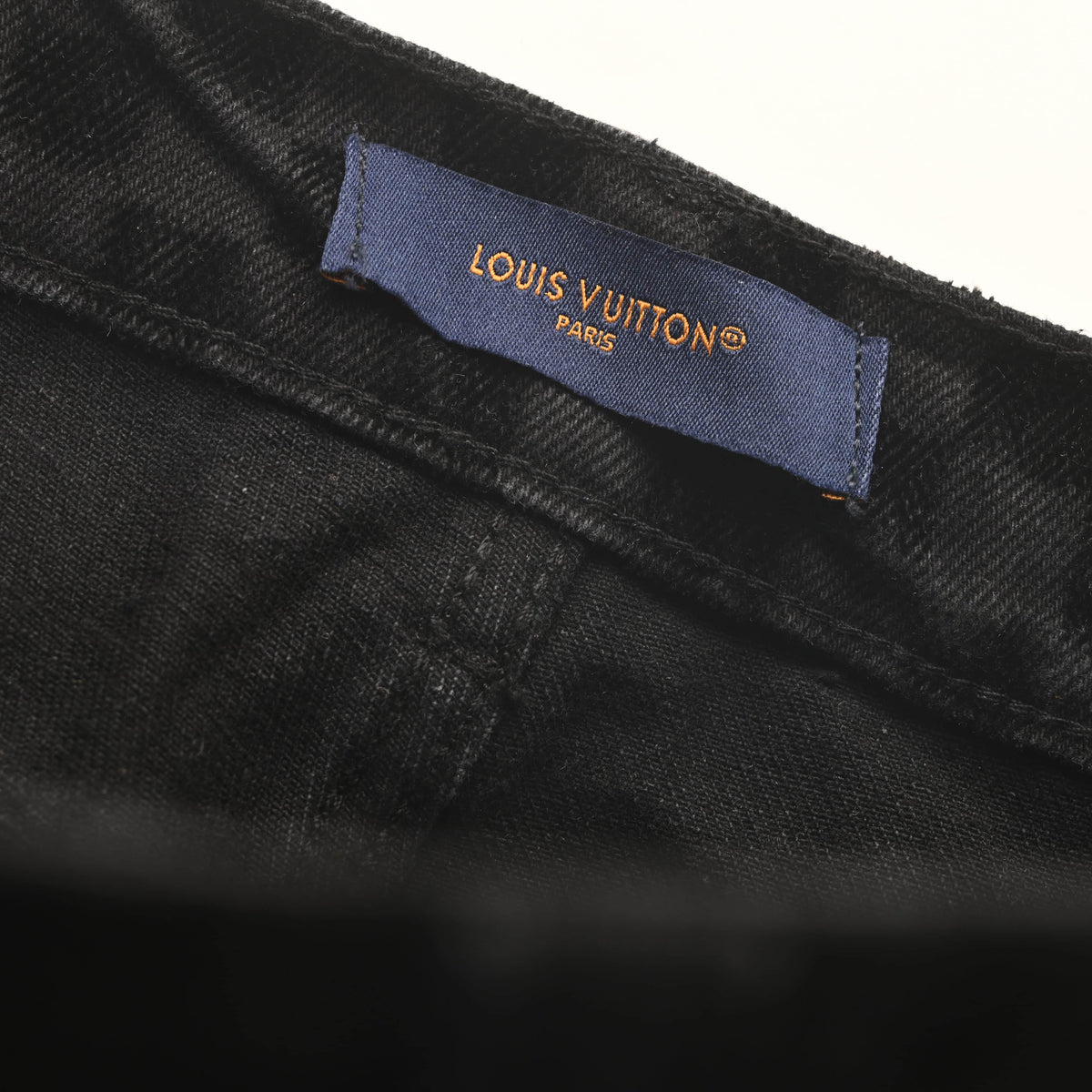 Louis Vuitton Mosaic Flocked Checkerboard Panel Jeans | Designer Statement Denim Pants for Streetwear Styling