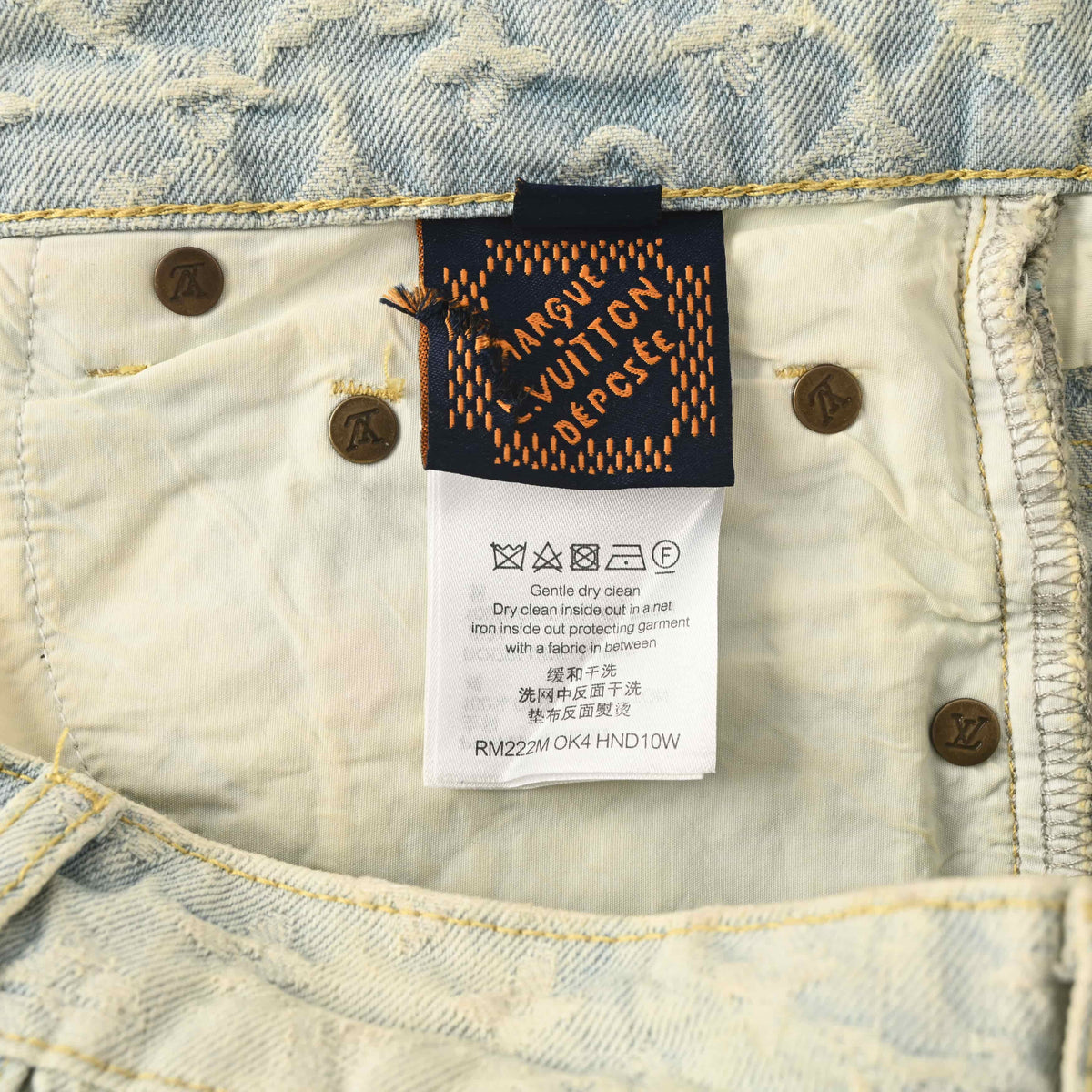 Louis Vuitton Candy Embroidered Jeans - Playful Graphic Denim Pants for Designer Casual Streetwear