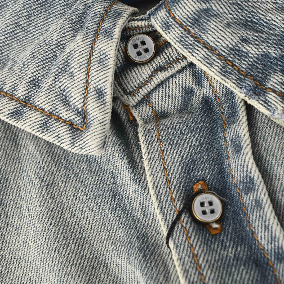 Louis Vuitton Patchwork Logo Denim Shirt Jacket | Designer Overshirt for Layered Streetwear Looks