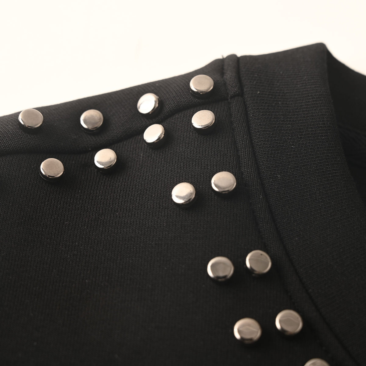 Louis Vuitton Studded Crewneck Sweatshirt | Rivet-Embellished Designer Pullover for Edgy Casual Streetwear
