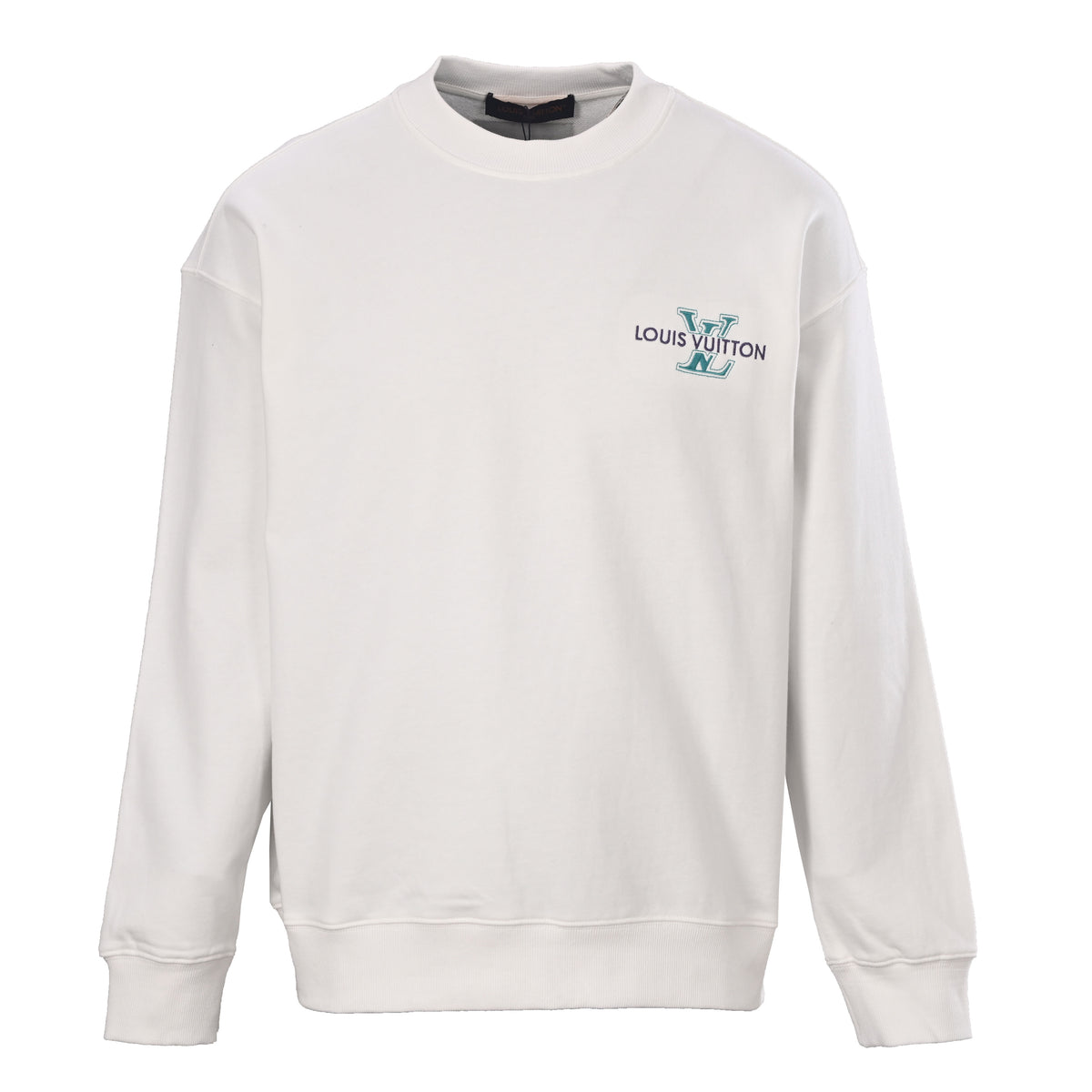 Louis Vuitton Embroidered Monogram Letter Sweatshirt | Designer Crewneck Pullover for Elevated Casual Streetwear