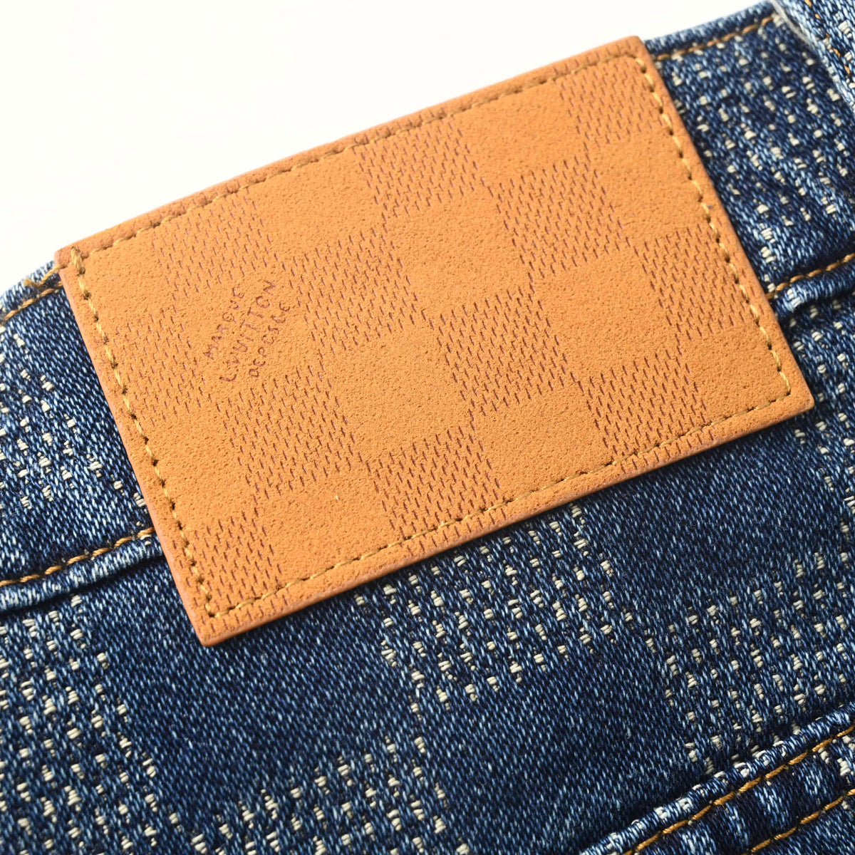 Louis Vuitton Damier Checkerboard Skater Jeans | Designer Streetwear Denim