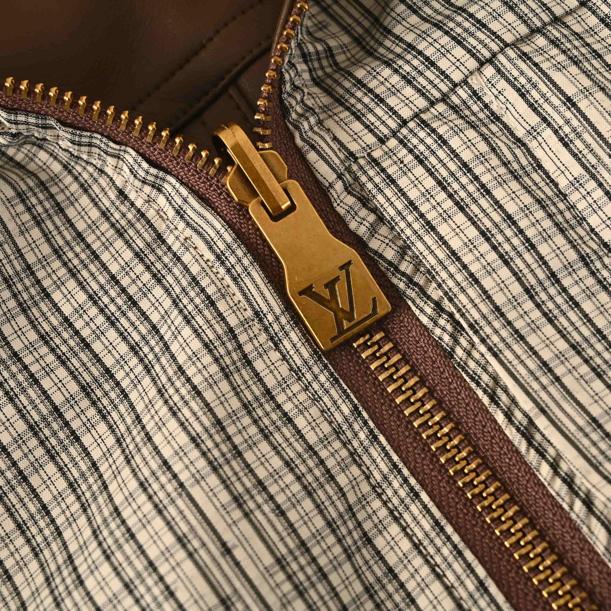Louis Vuitton Reversible Check Leather Vest | Designer Sleeveless Jacket for Modern Layering & Statement Casual Style