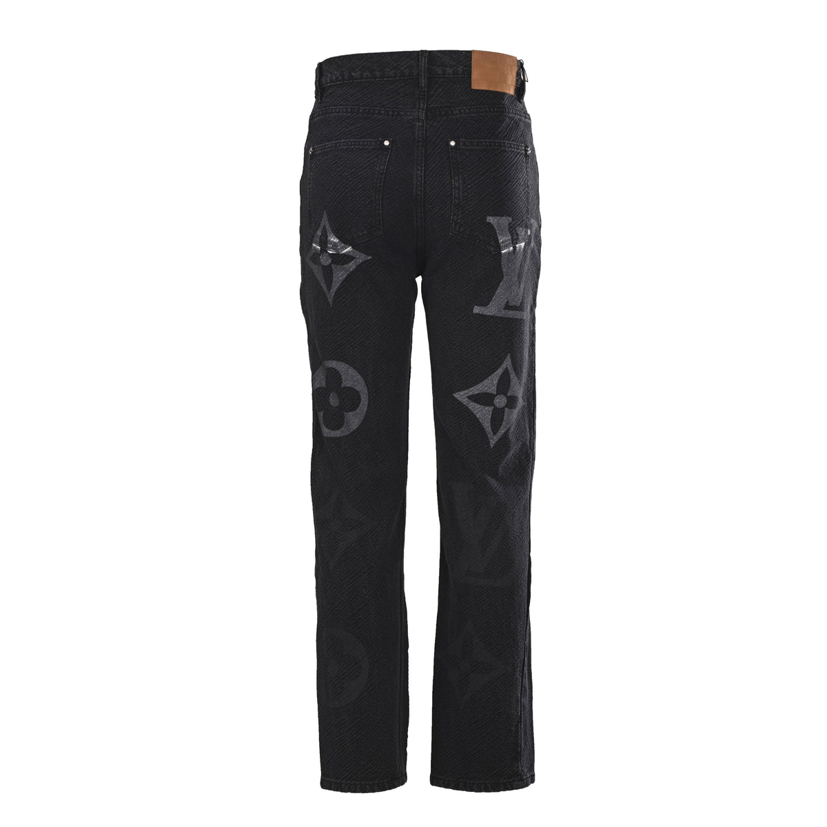 Louis Vuitton Monogram Print Twill Jeans | Luxury Designer Denim Streetwear