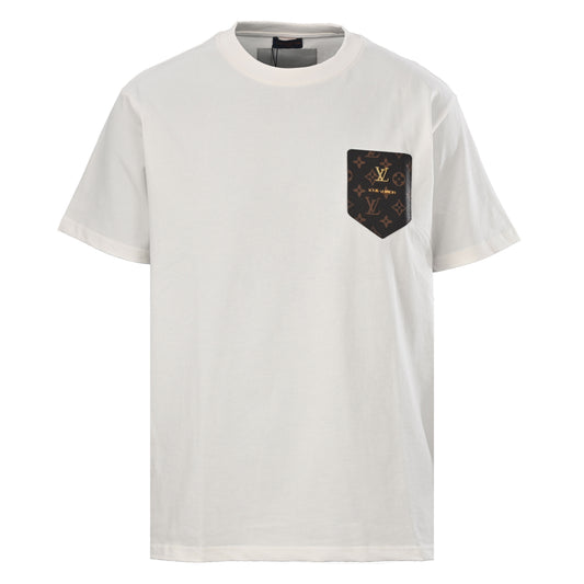 Louis Vuitton Monogram Leather Patch T-Shirt | Minimalist Luxury Style