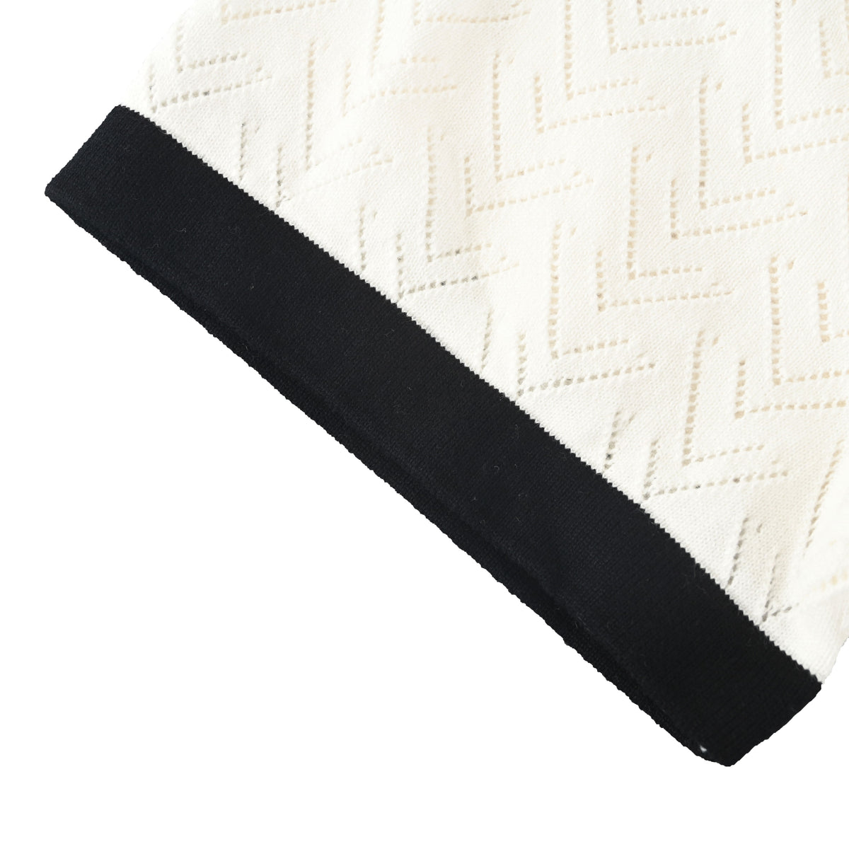 Louis Vuitton Openwork Letter Jacquard Knit Polo | Luxury Resort Wear