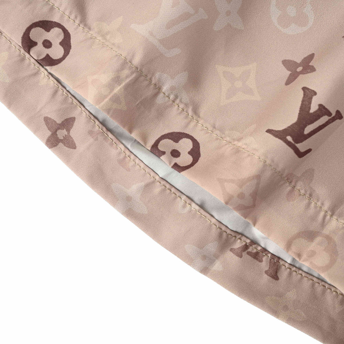 Louis Vuitton Khaki Monogram Drawstring Shorts | Designer Vacation Style