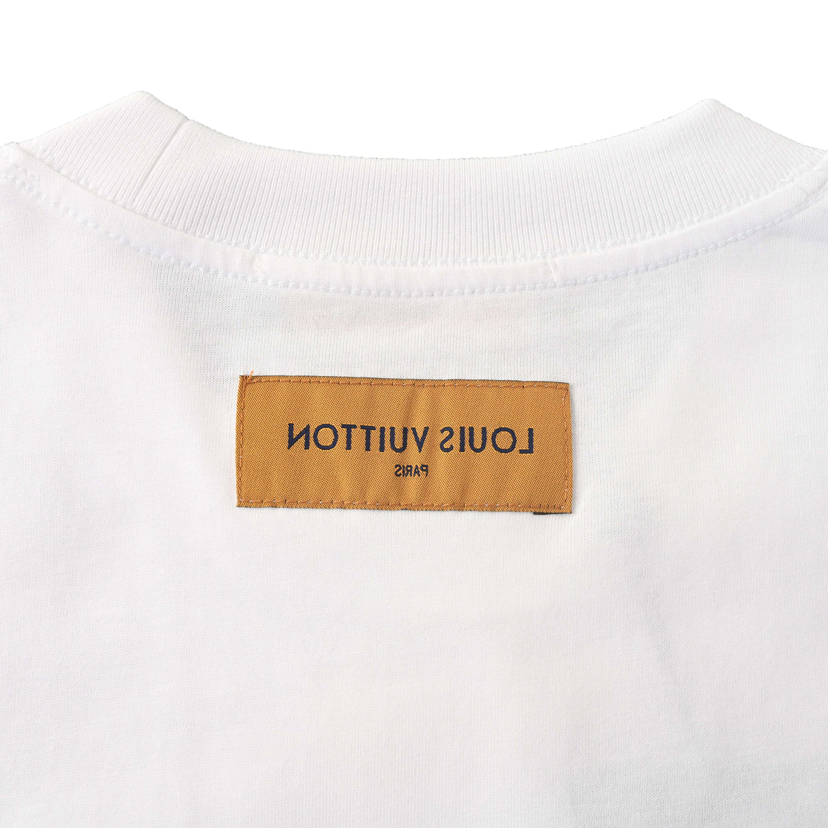 Louis Vuitton Mottled Long Sleeve T-Shirt with Terry Floral Chest Embroidery | Designer Casual Streetwear