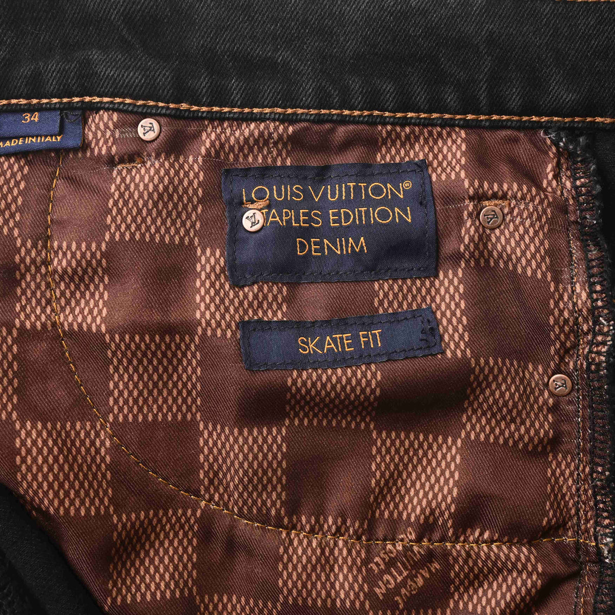 Louis Vuitton Skate-Inspired Jeans with Pocket Embroidery | Designer Denim