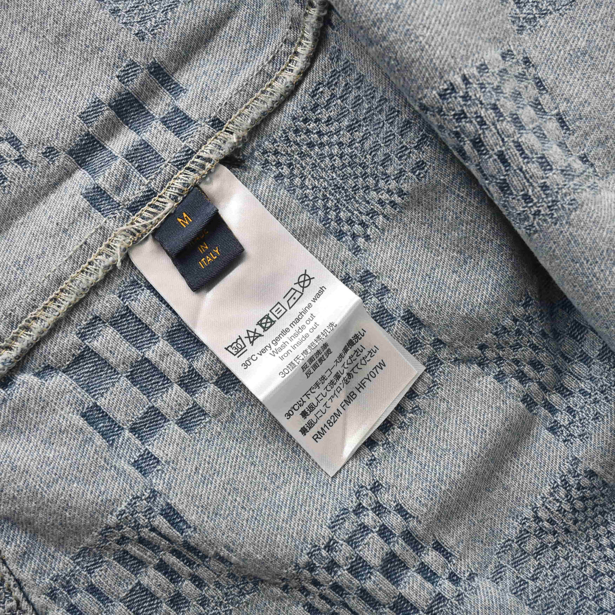 Louis Vuitton Checkerboard Short-Sleeve Denim Shirt | Luxury Streetwear