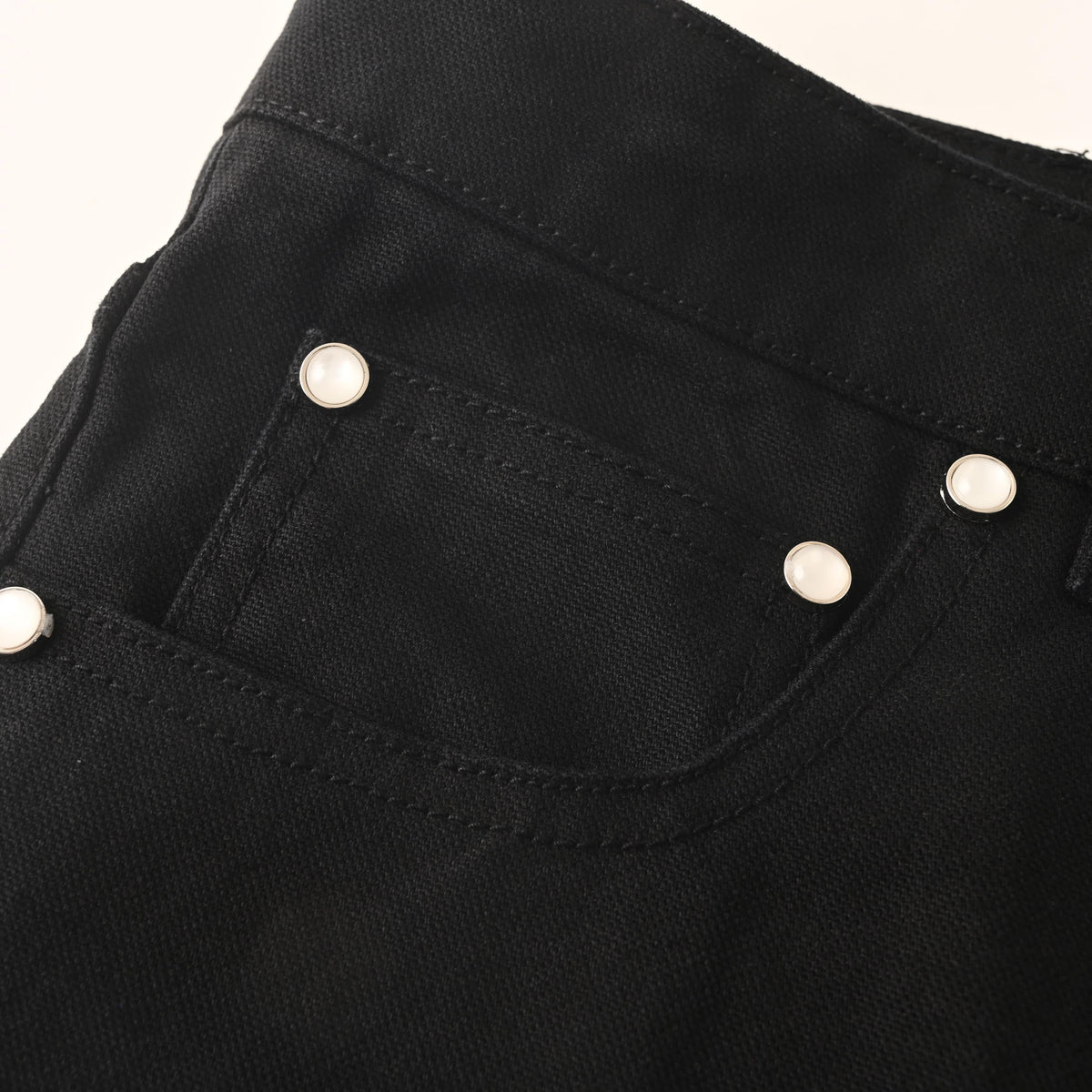 Louis Vuitton Studded Straight-Leg Pants | Designer Full-Length Trousers with Edgy Streetwear Style