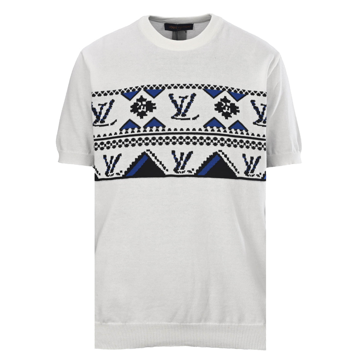 Louis Vuitton Monogram Jacquard Knit T-Shirt | Designer Casual Luxury