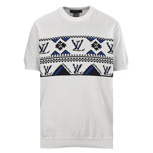 Louis Vuitton Monogram Jacquard Knit T-Shirt | Designer Casual Luxury