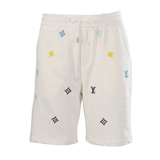 Louis Vuitton Multicolor Monogram Embroidered Shorts | Luxury Streetwear