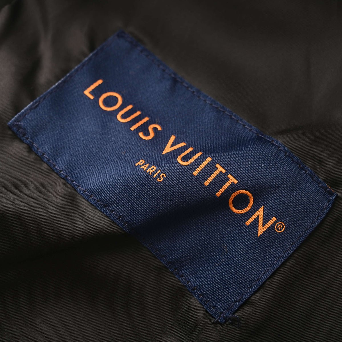 Louis Vuitton Embroidered Letter Varsity Jacket - Contrast Logo Snap-Front Designer Collegiate Streetwear