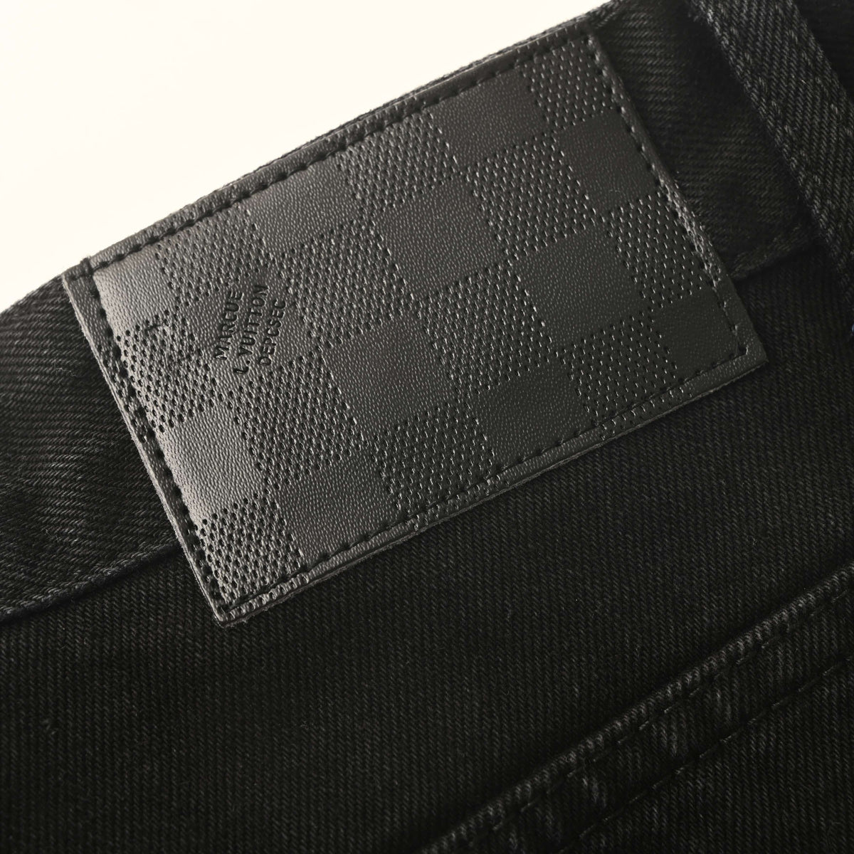 Louis Vuitton Monogram Black Wash Wide-Leg Jeans - High-Waisted Distressed Unisex Designer Denim