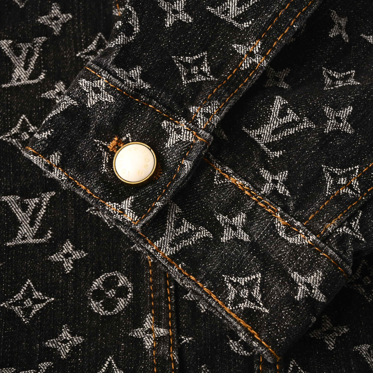 Louis Vuitton All-Over Monogram Denim Jacket | Statement Designer Jean Jacket for Urban Streetwear