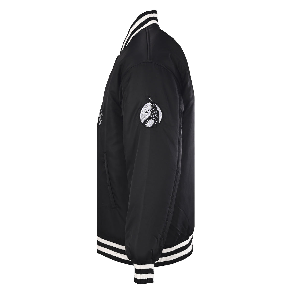 Louis Vuitton Embroidered Nylon Padded Baseball Jacket | Designer Varsity-Inspired Outerwear for Casual Streetwear