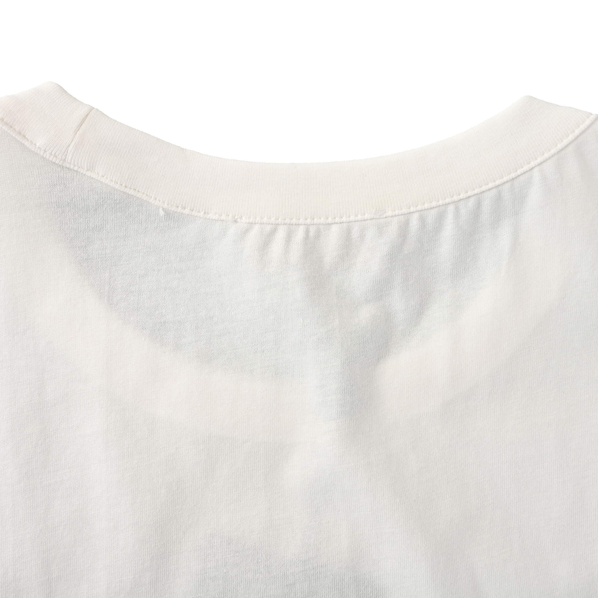 Louis Vuitton White Leather Patch T-Shirt | Minimalist Designer Crew Neck