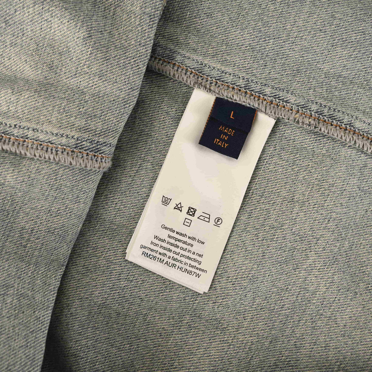 Louis Vuitton Patchwork Logo Denim Shirt Jacket | Designer Overshirt for Layered Streetwear Looks