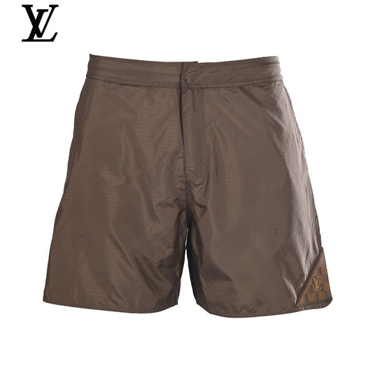 Louis Vuitton Brown Nylon Damier Patch Swim Shorts
