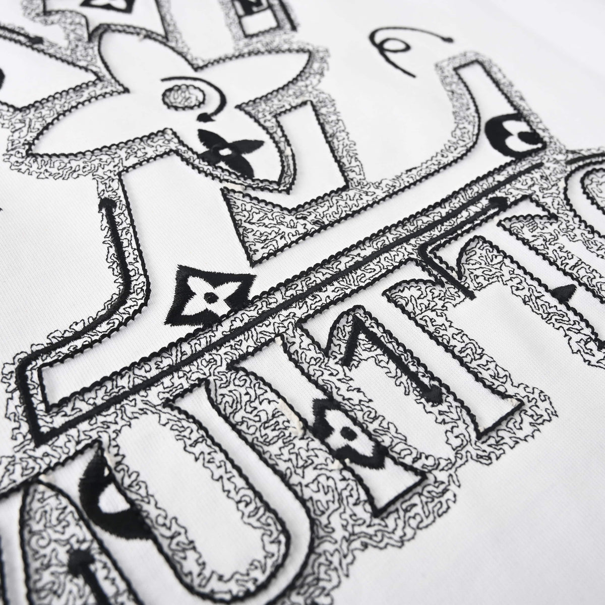 Louis Vuitton Front & Back Logo Embroidered T-Shirt | Designer Streetwear