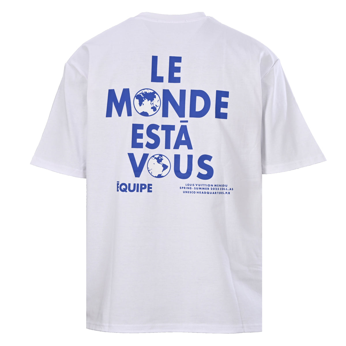 Louis Vuitton Globe & Slogan Graphic T-Shirt | Designer Streetwear