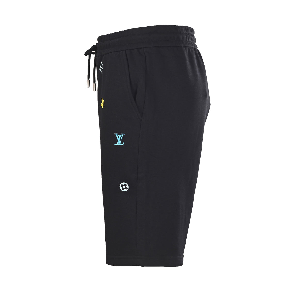 Louis Vuitton Colorful Monogram Embroidery Shorts | Designer Resort Wear