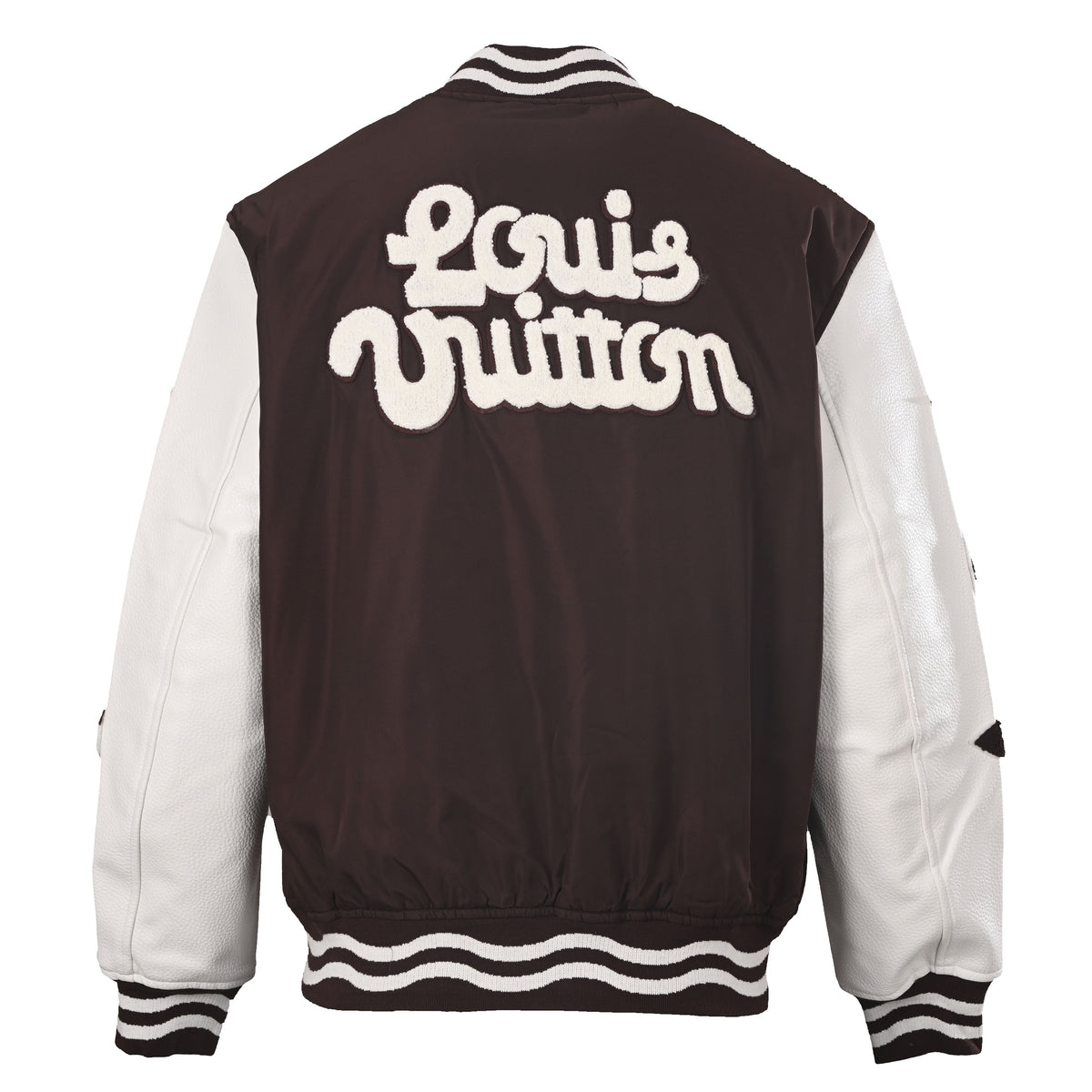 Louis Vuitton x Tyler Floral Chenille Embroidered Baseball Jacket | Designer Varsity Outerwear with Botanical Detail
