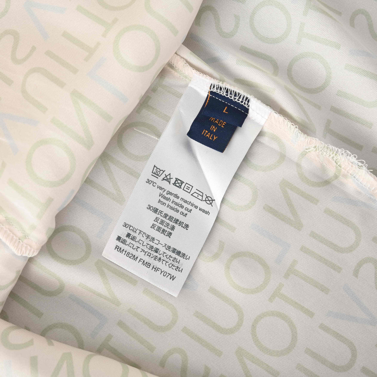 Louis Vuitton All-Over Letter Print Short-Sleeve Shirt | Resort Style