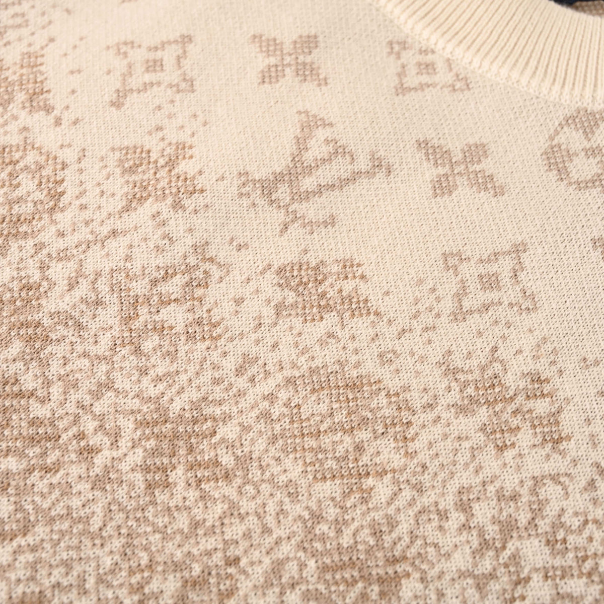 Louis Vuitton Khaki Gradient Monogram Sweater | Luxury Designer Knitwear