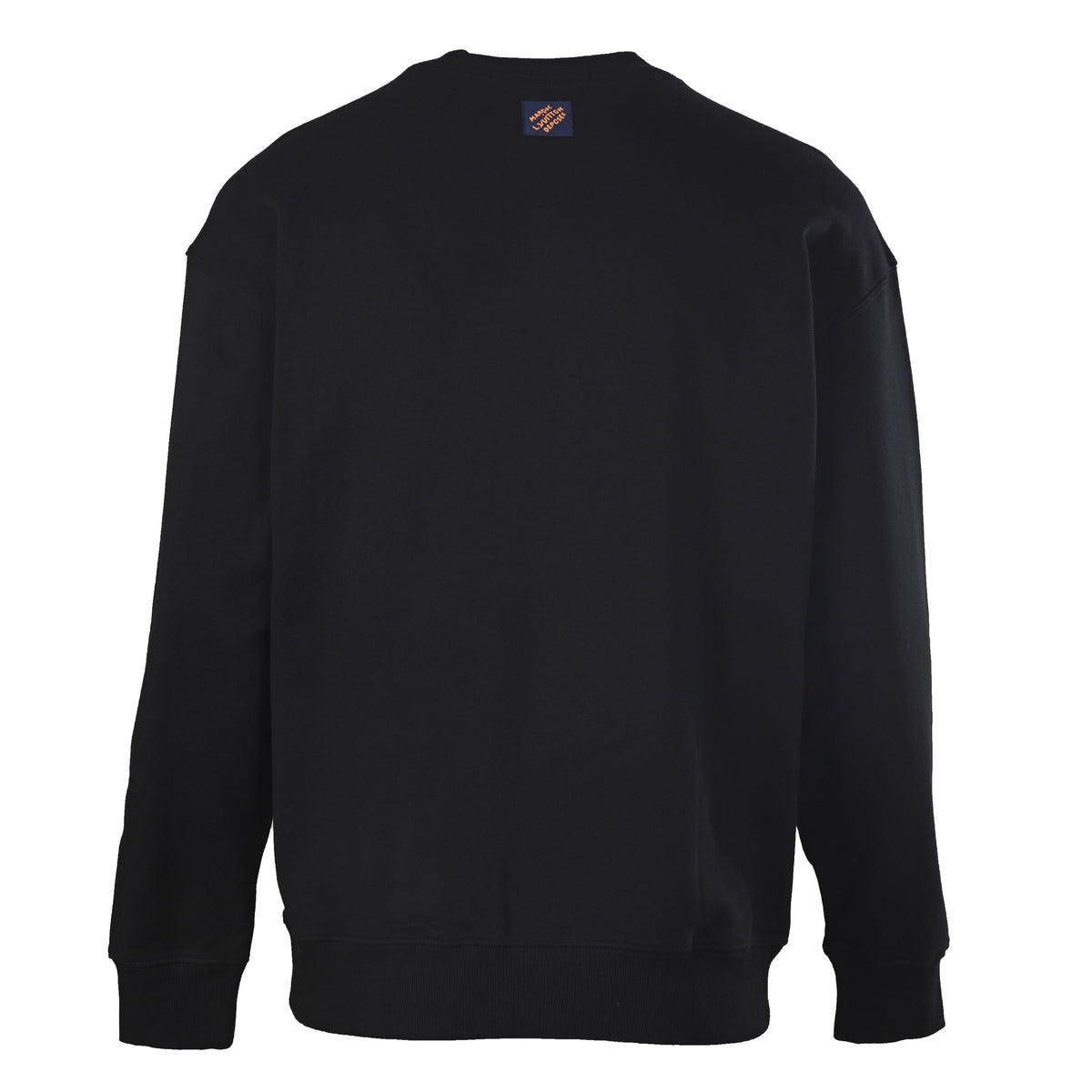 Louis Vuitton Embroidered Letter Crewneck Sweatshirt | Leather-Style Logo Patch Designer Casual Streetwear