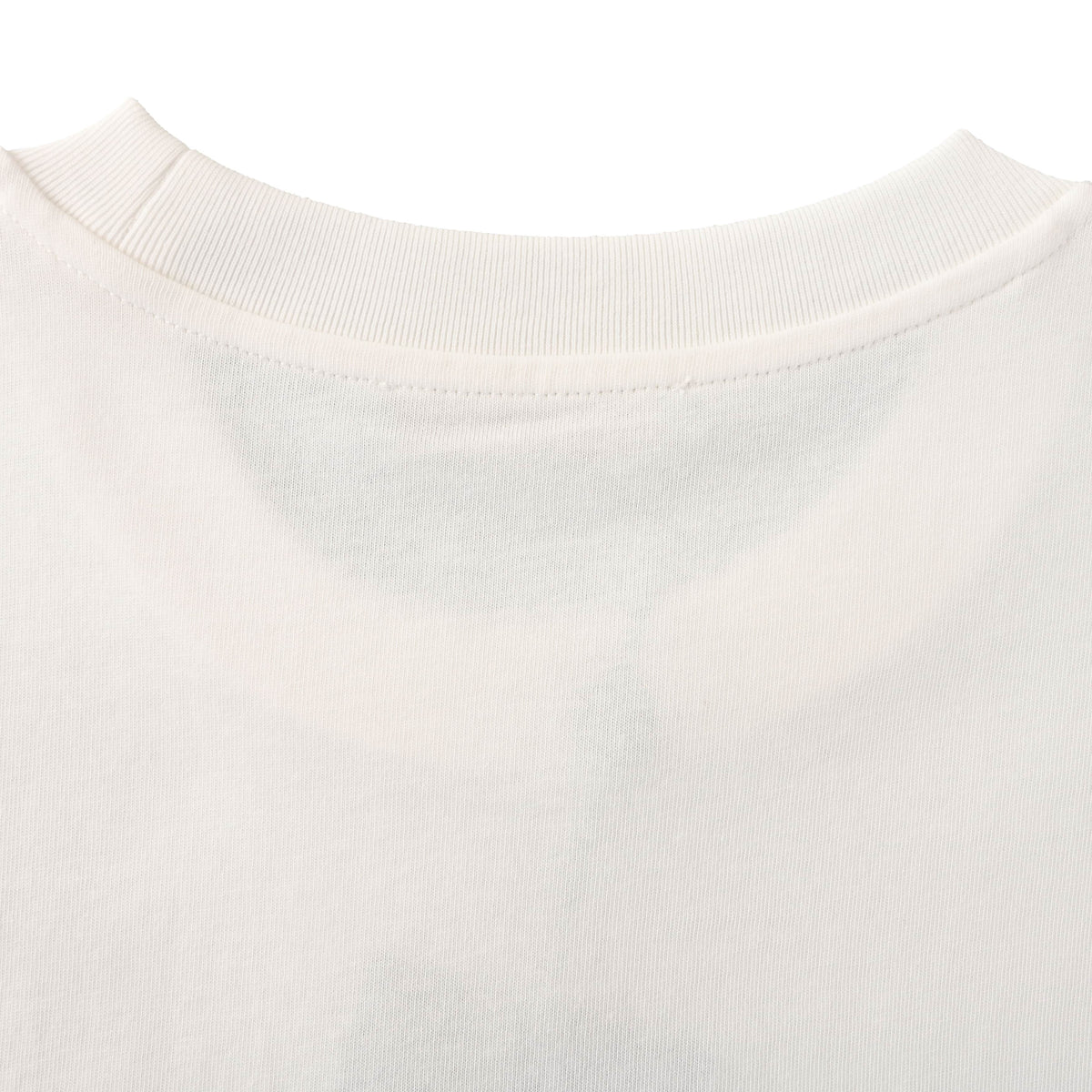 Louis Vuitton White Cotton Crewneck T-Shirt with Pale Pink Laser-Cut Logo, Fitted Short-Sleeve Designer Casual Tee