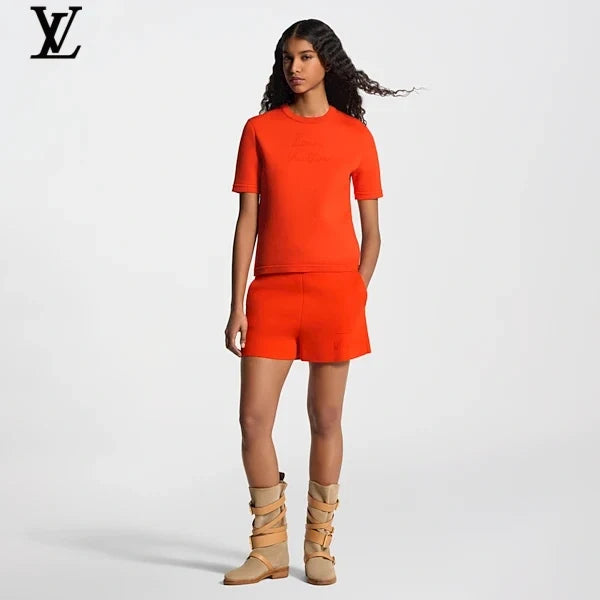 Louis Vuitton Embossed Signature Short-Sleeve T-Shirt