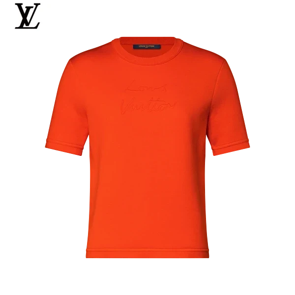 Louis Vuitton Embossed Signature Short-Sleeve T-Shirt