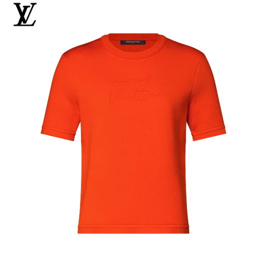 Louis Vuitton Embossed Signature Short-Sleeve T-Shirt