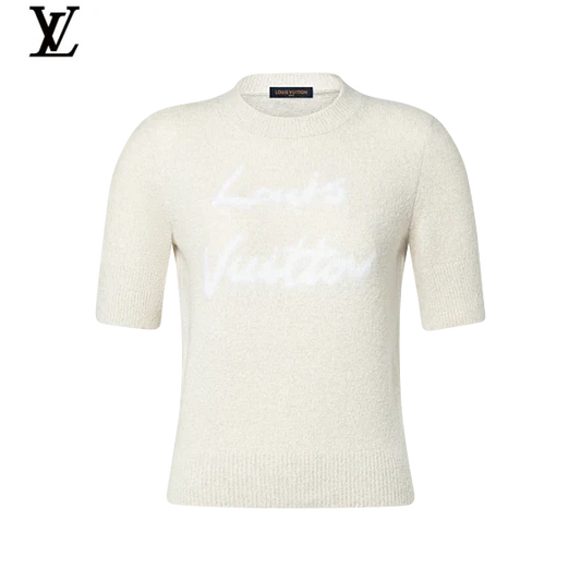 Louis Vuitton Signature Short-Sleeve Knit Top