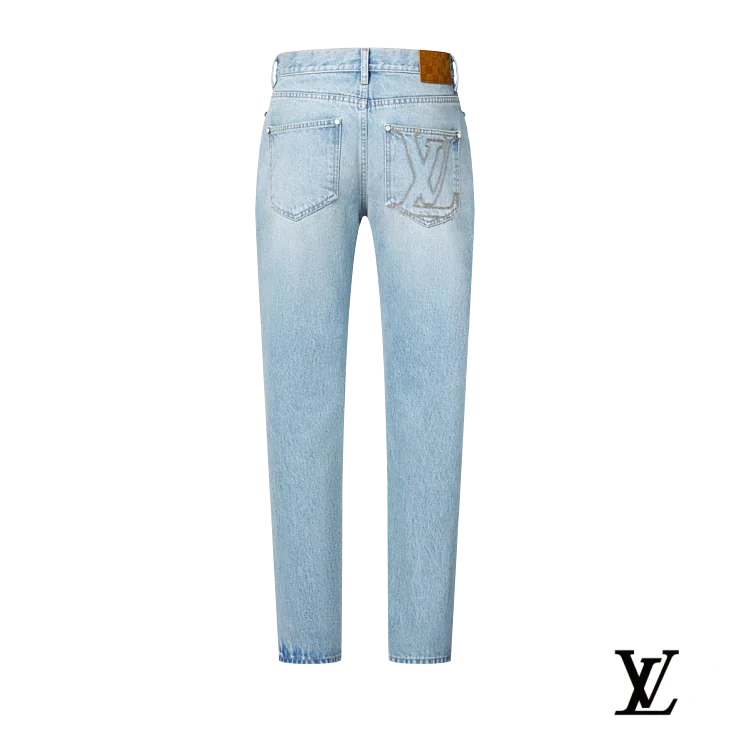 Louis Vuitton Light Wash Straight-Leg Denim Jeans
