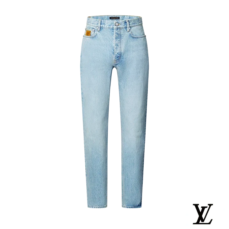 Louis Vuitton Light Wash Straight-Leg Denim Jeans