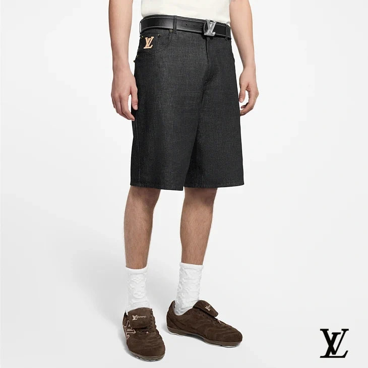 Louis Vuitton Dark Grey Denim Bermuda Shorts