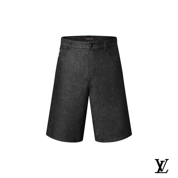 Louis Vuitton Dark Grey Denim Bermuda Shorts