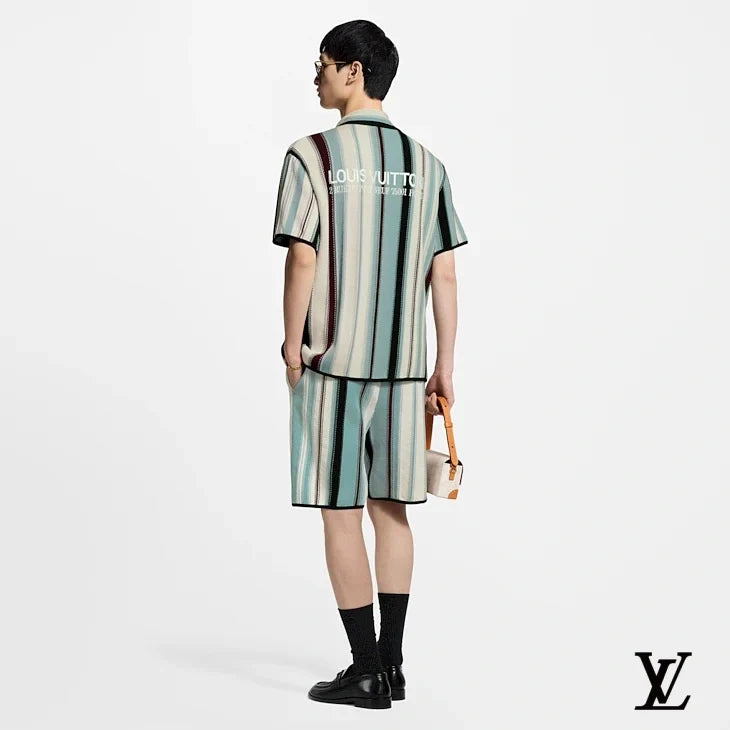 Louis Vuitton Multicolor Striped Knit Shorts