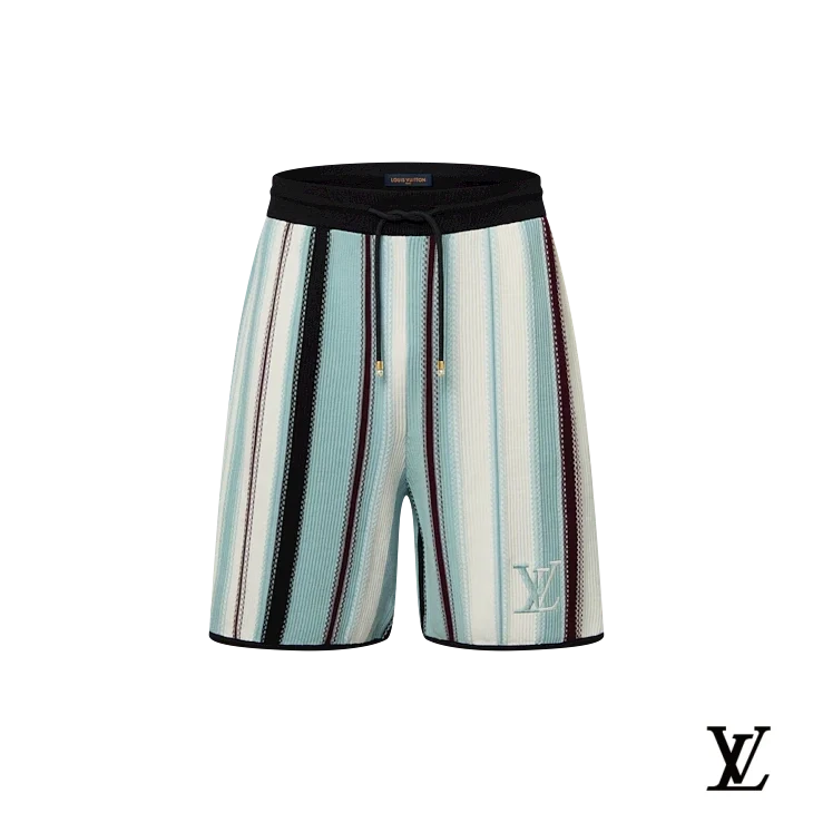 Louis Vuitton Multicolor Striped Knit Shorts