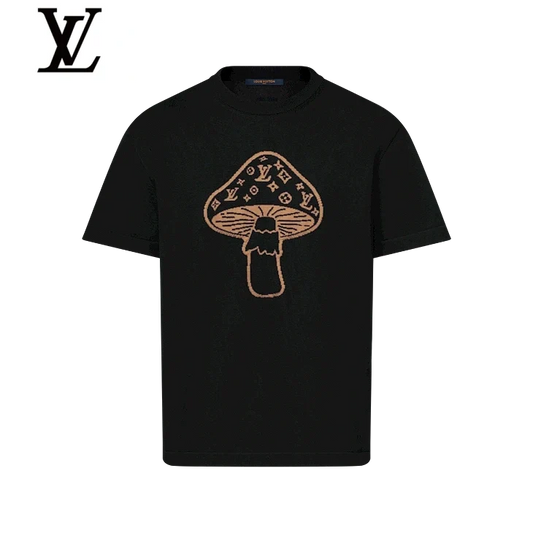 Louis Vuitton Black Mushroom Print T-Shirt