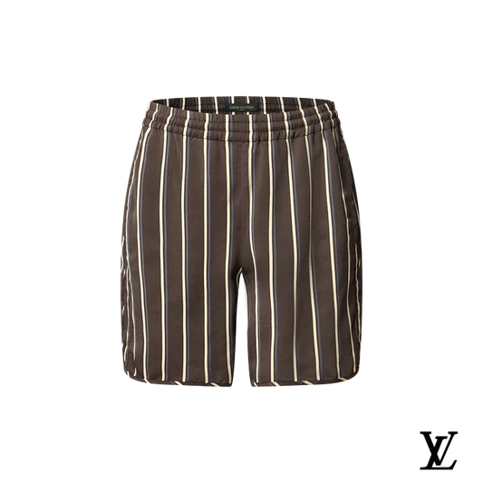 Louis Vuitton Navy Pleated Tailored Shorts