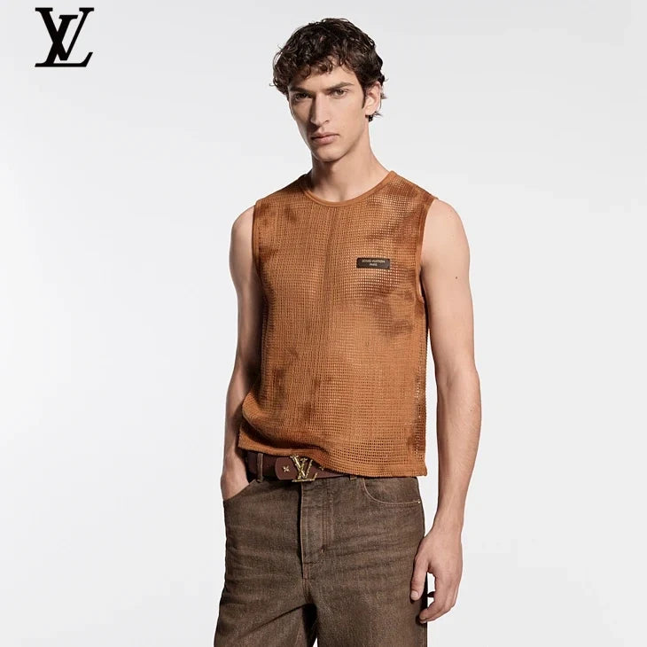 Louis Vuitton Mesh Tie-Dye Sleeveless Top