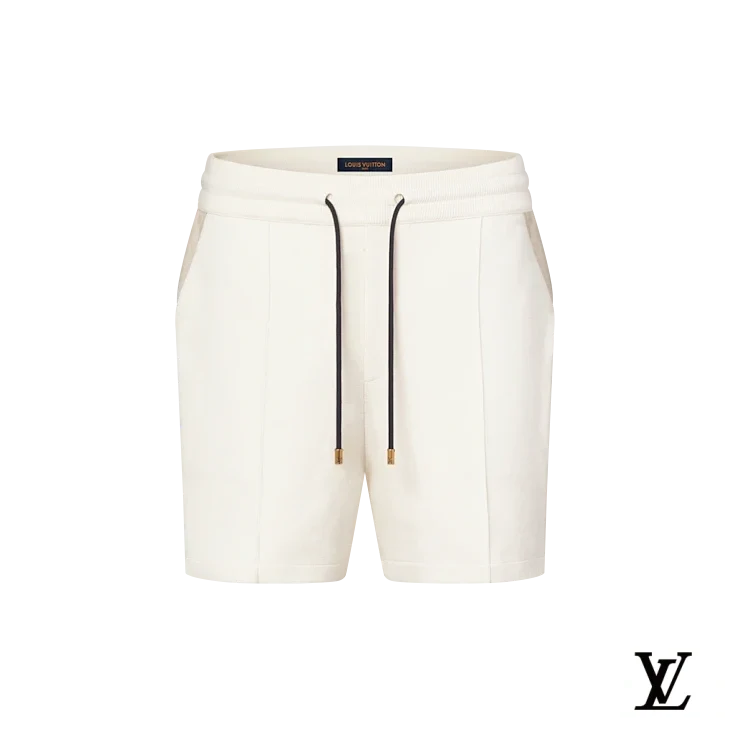 Louis Vuitton Off-White Drawstring Knit Shorts