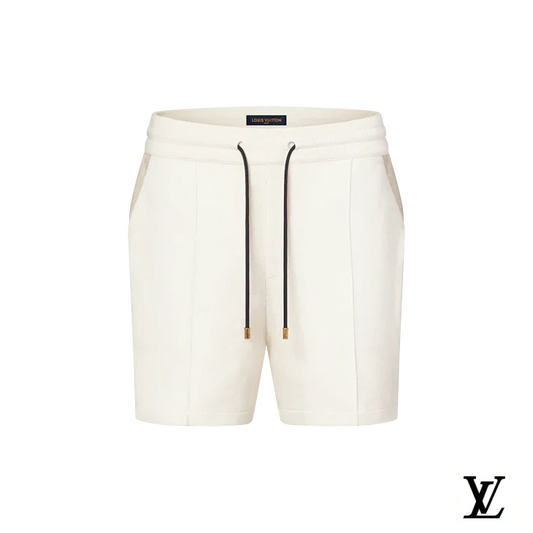 Louis Vuitton Off-White Drawstring Knit Shorts