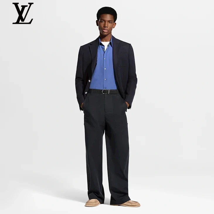 Louis Vuitton Black Wide-Leg Cargo Trousers
