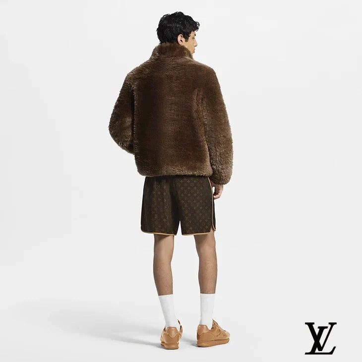 Louis Vuitton Brown Monogram Trimmed Shorts